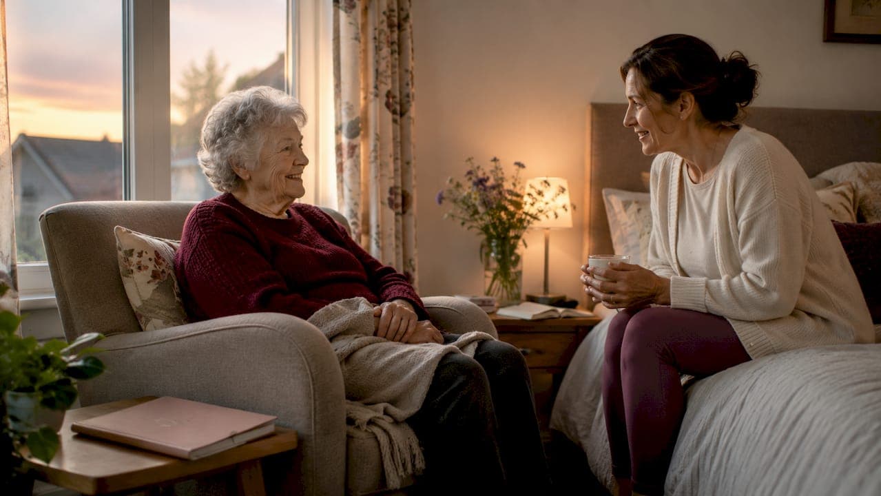 What does a companion visit involve for elderly care?