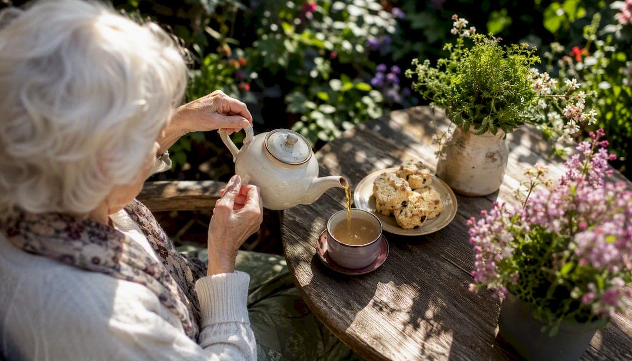 Arrange a companion remotely for an elderly relative